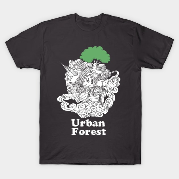 Urban Forest T-Shirt by Aonaka